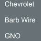 Preview: Chevrolet, Barb Wire, GNO.